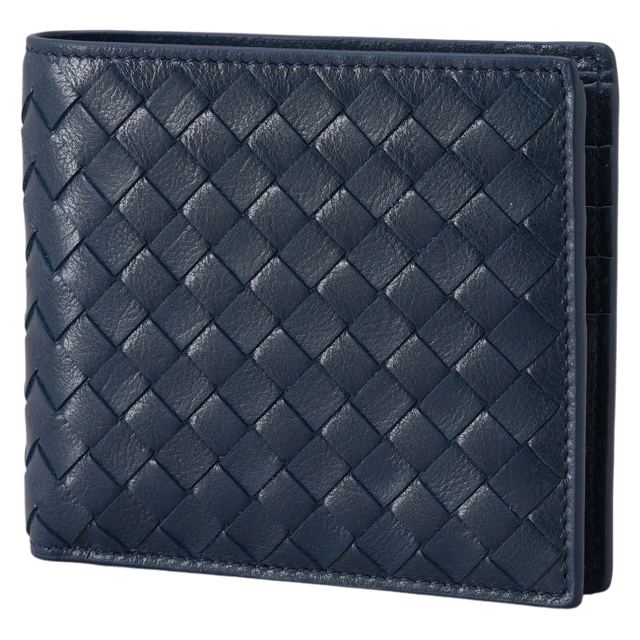BOTTEGA VENETA(USED)보테가베네타 인트레치아토 남성 반지갑 네이비